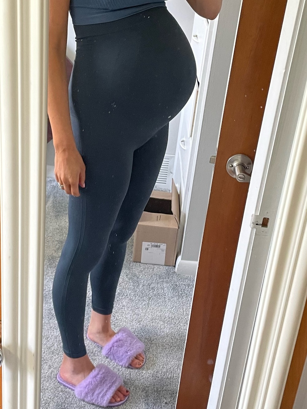 BLANQI Oil Blue High Waist Postpartum Leggings